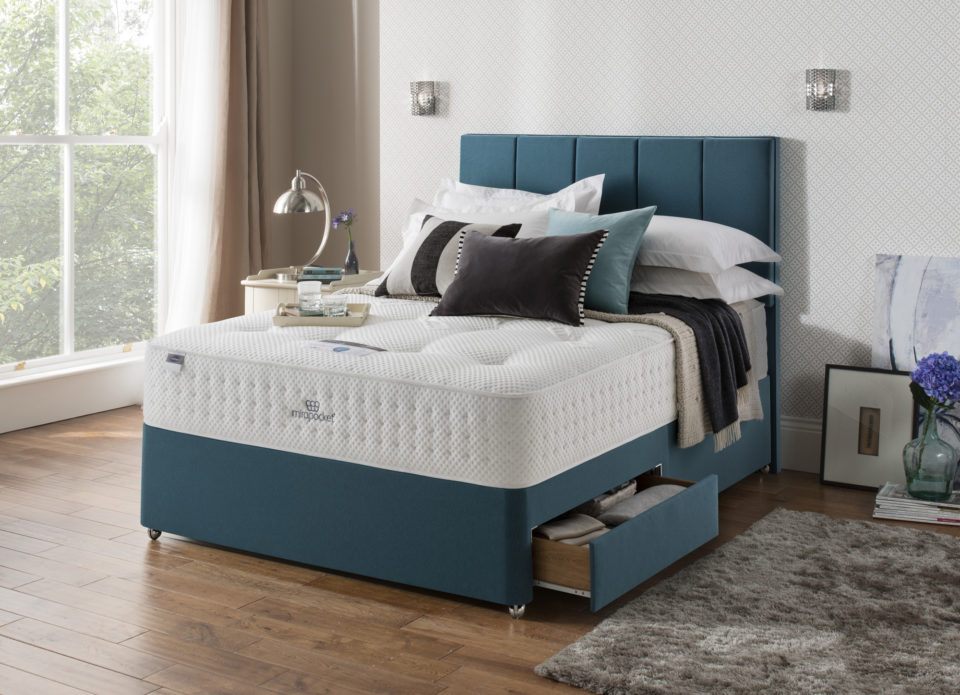 Silentnight Mirapocket2000_Geltex_Serene_Roomset_Open_